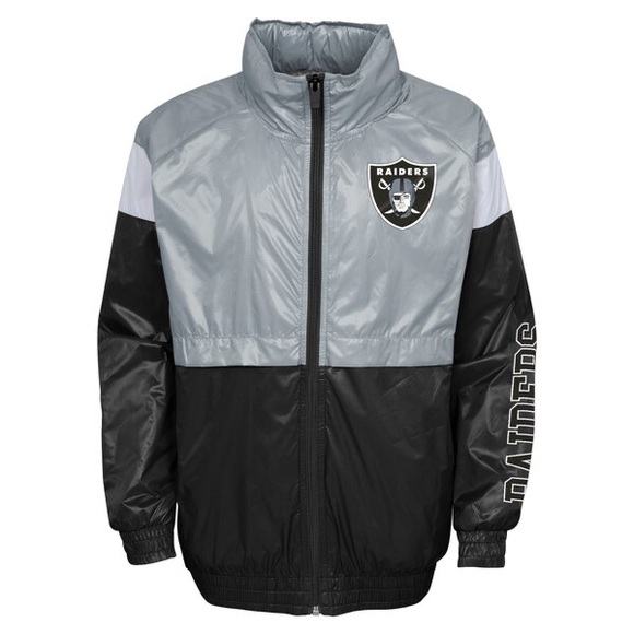 NFL Other - NFL Las Vegas Raiders Gray Windbreaker Jacket
